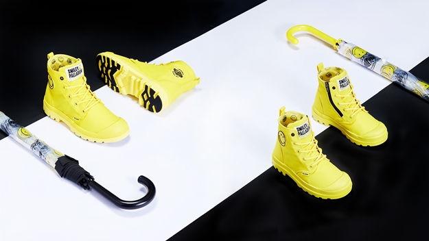 《PALLADIUM X SMILEY聯名最終彈》穿上橘標防水SMILEY 讓笑容撐起每個下雨天
