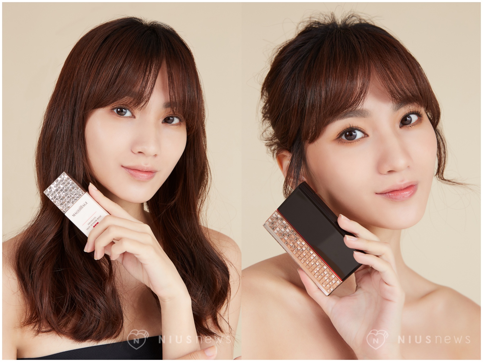 資生堂Maquillage持妝保濕裸肌粧前乳粉餅