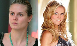 是天生麗質還是見光死？名模卸妝前後對比照 名模、化妝、素顏、Naomi Campbell、Lara Stone