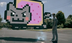 Nyan Cat爆走啦！網路人氣貓變身殺手    Nyan Cat、貓咪、Pop-Tart