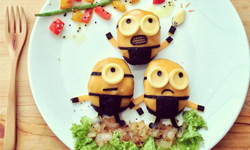 拜託你幫我做便當好嗎？色香味俱全的卡通人物造型便當 Lee Samantha、可愛、卡通、便當、小小兵