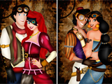迪士尼情侶檔變裝大冒險　蒸氣龐克也閃光 Disney、迪士尼公主、Disney Prince、Steampunk、Hellee Titch