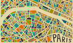 整個城市都是我的幾何插畫！世界城市彩繪地圖       Jazzberry Blue、城市、彩繪、插畫、地圖