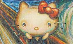 凱蒂貓的吶喊！紀念吶喊畫家誕生150周年聯名小物 凱蒂貓、吶喊、孟克