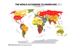 從外國人的視野看世界  另類世界地圖插畫 地圖、世界、插畫、保加利亞、Yanko Tsvetkov