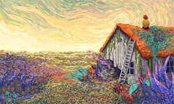 我在作夢嗎？奇幻唯美的夢境插畫 秀拉、梵谷、James R Eads、插畫、藝術