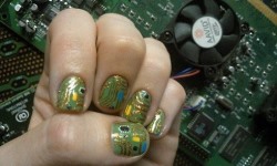 幫妳擄獲工程師的心  電路板指彩 指甲、指彩、電路板、新奇