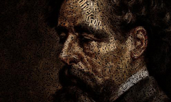 超強「字」畫像：用英文字母拼成的人物肖像 設計、畫、字母、藝術