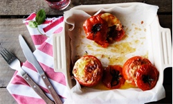 濃郁南法風味　普羅旺斯鑲番茄 普羅旺斯、番茄、食譜、4F COOKING HOME