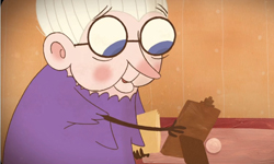 療癒系童話《長頭髮的奶奶》斑斑白髮進入回憶時間流  Lady with Long Hair、Barbara Bakos、童話