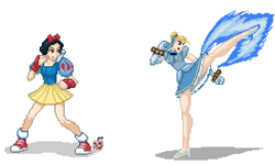 公主都是恰查某！？迪士尼公主變身街頭霸王 插畫、迪士尼、Disney、Mike V、迪士尼公主