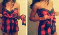 男友的衣服原來還可以這樣穿！DIY男友舊衣變身新洋裝 DIY、洋裝、襯衫、實用、教學