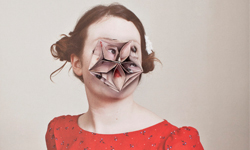 臉蛋開花了 超詭異摺紙系人臉 摺紙、人臉、臉蛋、開花、詭異