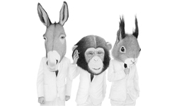 親愛的，我把他們的頭都變大了！超卡哇伊大頭插畫 插畫、動物、可愛、大頭、Helena Frank