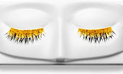 黃金假睫毛你戴過嗎？超閃亮眼妝行頭 美妝、黃金、假睫毛、鑽石