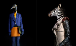 新裝上市！動物示範秋冬穿搭  擬人化動物肖像藝術攝影 藝術、攝影、肖像、動物、秋冬