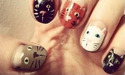 你看我的指甲上有貓  可愛貓貓指彩大特蒐 指彩、貓、美甲、插畫、指甲貼