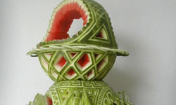 這真的是西瓜嗎？不可思議的西瓜雕刻 西瓜、雕刻