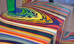 連小賈斯汀都捧場！顏料流來流去的流動藝術品   Holton Rower、小賈斯汀、畫畫、藝術、藝術