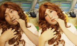 向修圖達人下戰帖！神乎其技修圖術之大叔變少女 修圖、大叔、少女、夢幻、矛盾大對決