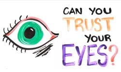 你的眼睛騙了你！為你揭開視覺錯覺的真相 眼睛、視覺、錯覺、科學、大腦