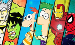 迪士尼和Marvel首度同台！《飛哥與小佛：Marvel 英雄任務》 飛哥與小佛：Marvel 英雄任務、飛哥與小佛、Marvel、迪士尼、漫威