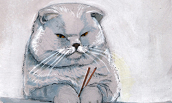 謝謝貓奴招待！日子爽爽過的壽司貓插畫 插畫、Christina Sivaro、貓咪、壽司貓、Sushi Cat