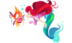 就決定是你了！迪士尼公主的神奇寶貝訓練班 迪士尼、Disney、迪士尼公主、Disney Princesses、插畫、Krista Nicholson