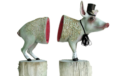 身首異處馬戲團 Elizabeth McGrath失序的雕塑世界 身首異處、動物、馬戲團、嘉年華、瘋狂、恐怖、詭異、雕塑、雕像、藝術、Elizabeth McGrath