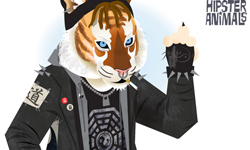 誰說model非人不可　時髦動物裝扮！ 時髦、動物、hipster animal