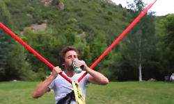 想當憤怒鳥嗎？超刺激人體彈射極限運動 Devin Grahamg、極限運動、彈射、憤怒鳥