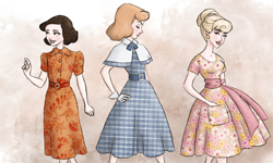 公主初登場那一年這樣穿！瑞典藝術家幫迪士尼公主換時裝 Beatrice Lorén、迪士尼、Disney、公主、藝術