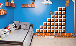 歡迎來到「我的房間」這一關！瑪利歐風格可愛臥房 瑪利歐、臥房、布置、超級瑪利