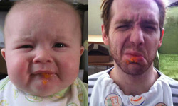 媽媽我還要喝ㄋㄟㄋㄟ？模仿小時候的自己搞笑圖輯 模仿、童年、攝影、相片、紀念、搞笑