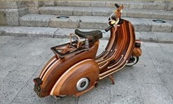 想要嗎？爸爸做給妳！送給女兒的手工木製偉士牌 偉士牌、Vespa、Carlos Alberto、Daniela