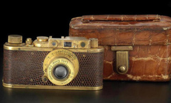 集奢華元素於一身 天價鍍金鱷魚皮萊卡古董相機 相機、古董、萊卡、藝術