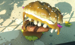 不是你吃漢堡…是漢堡吃你！微獵奇3D動畫Hambuster 漢堡、吃人、食人、詭異、恐怖、獵奇、萌、口水、動畫、3D、Hambuster