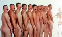 救命啊醫生！我看到不該看的東西！幽默版裸男癌症檢測愛心日曆 裸男、日曆、愛心、癌症、睪丸癌