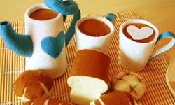 甜美的折磨！看得到吃不到的美味系毛氈食玩    食物、甜美、美食、食玩、毛氈、羊毛氈、Fairyfox