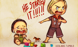 原來洛基是這樣長大的！索爾洛基超萌童年插畫 插畫、Laine、雷神索爾、洛基、Thor、Loki、萌