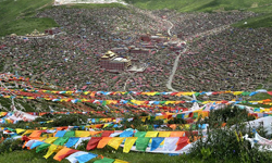 密集恐懼症慎入  中國4萬佛門子弟群居聚落 密集、藏傳佛教、和尚、喇嘛、西藏