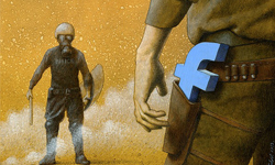 你還在透過臉書看世界？Pawel Kuczynski的超諷刺插畫 Pawel Kuczynski、諷刺、插畫、藝術、Facebook、臉書、藝術