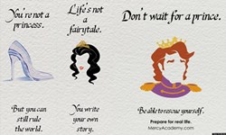 不要再期待王子出現！粉碎童話故事的廣告圖集 迪士尼公主、童話故事、現實、王子、Mercy Academy