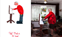 老人也能很俏皮　《Grey power》讓兒童塗鴉變成真的了！ Grey power、Yoni Lefevre、Nick Bookelaar、老人、兒童