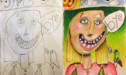 給爸爸出功課！小孩創作爸爸接力上色《Coloring my kids art》 塗鴉、上色、Coloring my kids art、Fred Giovannitti