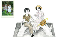 跟著阿嬤學穿搭！老派時尚的街拍插畫 插畫、阿嬤、穿搭、時尚、街拍