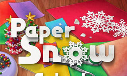 剪朵雪花當祝福 白色聖誕雪花剪紙App 聖誕、雪花、剪紙、App、賀卡