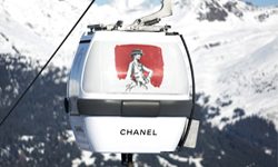 滑雪也要很時尚 Chanel彩繪纜車進駐法國高級滑雪度假村 Chanel、滑雪、彩繪、纜車、Courchevel
