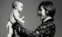 爸爸跟小孩我都要了！帥氣男模與嬰兒的時尚攝影 Smoking Baby、GQ、時尚、攝影