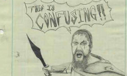 100年後的我？答：已入土！超爆笑考卷問答 考卷、爆笑、插畫、繪圖